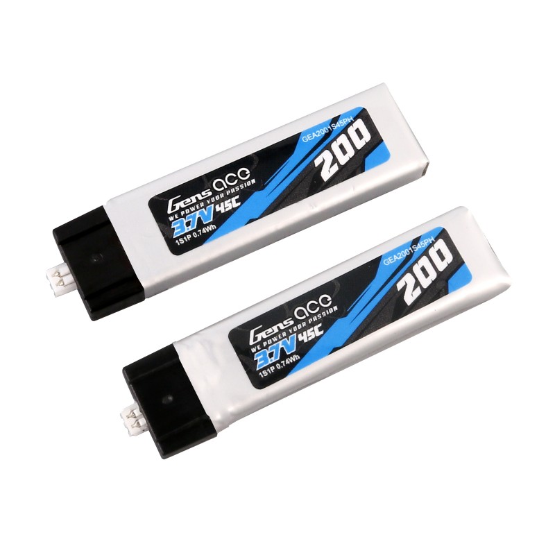 Bateria Lipo GENS 200 mAh 1s 3.7 45C (2 pcs)